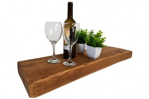 Rustic floating shelves - shelves, solid