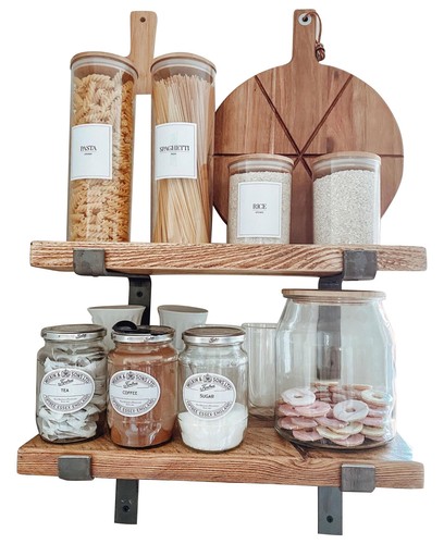 Rustic wooden shelf - rustic, urban
