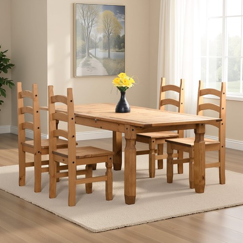 Corona extending dining set - extending, x4
