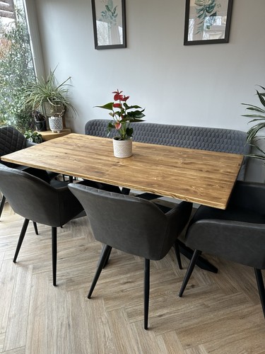 Rustic dining table handmade - table,