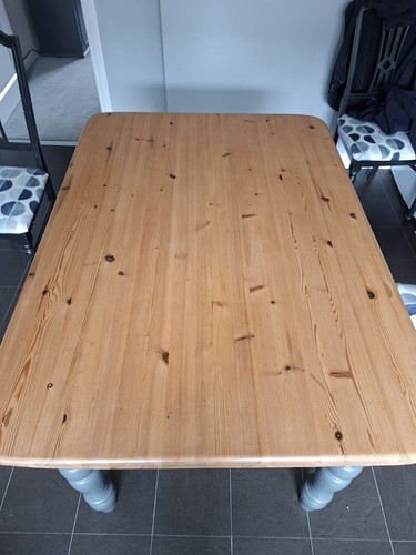 Solid pine farmhouse table - farmhouse,