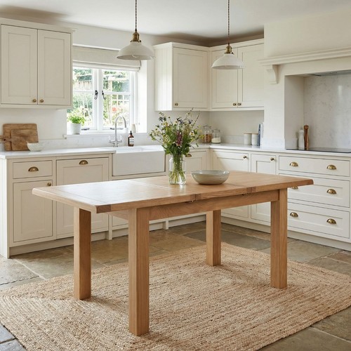 Hereford rustic oak extending - rustic,