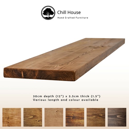 Rustic floating shelf - floating,