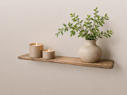Floating shelves rustic solid - rustic,