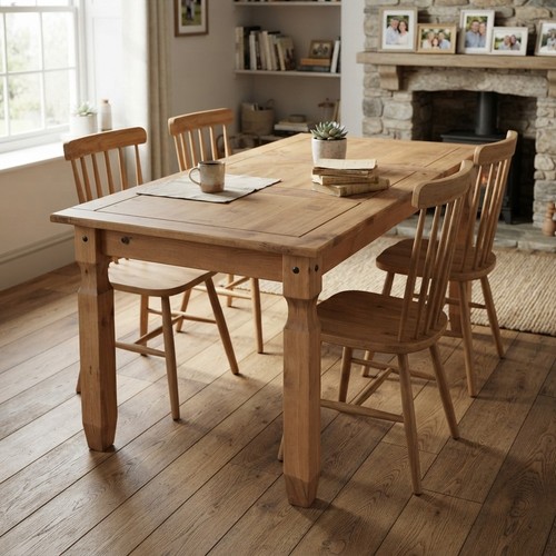 Rustic foot dining table - dining, in