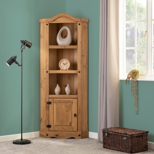 Corona door corner bookcase - corona,