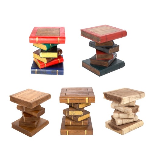 Book stack side - stack, lamp