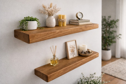 Floating shelf solid - floating, wood