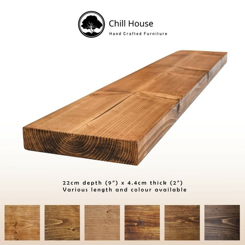 Rustic floating shelf wood - floating,