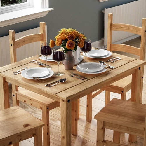 Small natural wooden dining - small,