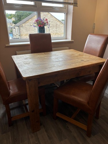 Solid oak rustic dining - oak,