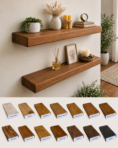 Chunky rustic floating - 2'',