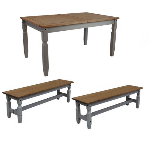 Corona dining table with 2 - with,