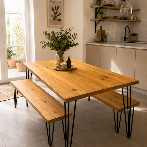 Handmade reclaimed wood dining - reclaimed,