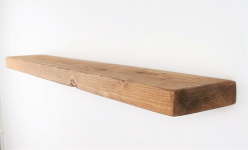 Rustic floating shelf wood - shelf,